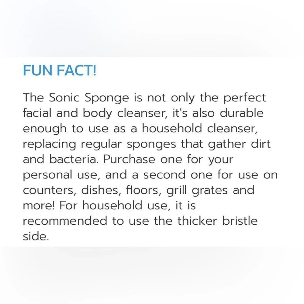Pop Sonic Sponge | The Ultimate Face & Body Cleanser for men- NWOT